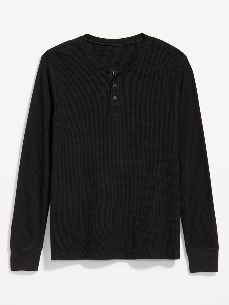 Long sleeve henley